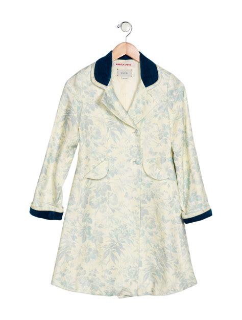 Gucci x Angela Lynne Girls' Printed Woven Coat 